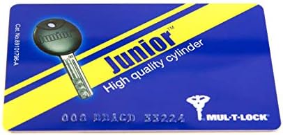 Mul-T-Lock Junior Rim & Mortise Cylinder - 2 Keys, High Security, Brass