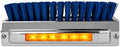 GG Grand General Chrome Aluminum 7-1/2" (L) x 2-5/8" (H) x 3" (D) Boot Caddies, Blue brush w/Amber/Clear Led, 98983