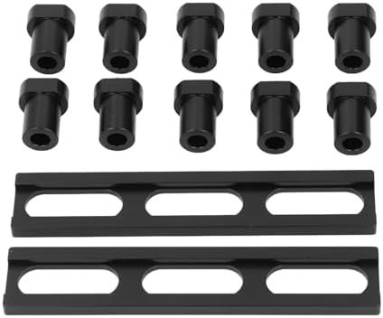 Bench Dog Set Aluminium Alloy High Strength Woodworking Planing Stop Board for Milling Cutting Grinding, Versatile Clamping Device, Secure Fixation, Precise Size, Anodized (20mm)