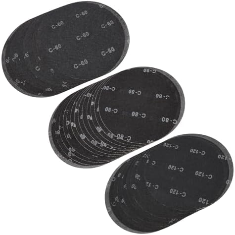 HUAALIUCHE 17-Inch Floor Sanding Screen Discs (30-Pack Variety Kit) | 10x 60 Grit, 10x 80 Grit, 10x 120 Grit | Heavy-Duty Silicon Carbide Mesh for Wood, Concrete, Reusable Buffer Pads