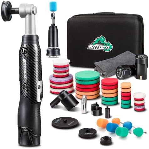 BATOCA S6 Mini Cordless Polisher 2 Heads for Car/Motorcycles Detailing Kit