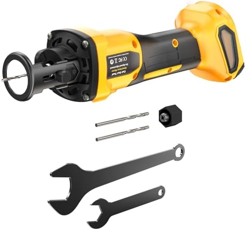 Ecarke Cordless Drywall Cut-Out Tool, Brushless Rotary Drywall Saw Compatible with DeWalt 20V Battery,6-Speed 30000 RPM Drywall Cutter for Sheetrock, Plywood & Wood (Tool Only)