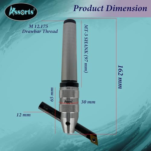 New Developed Fly Cutter with MT3 Shank & Indexable Boring Bar – Includes 10 PCS DCMT 11T304 Inserts, T-15 Key & Plastic Case | Perfect for Facing & Boring | Watch Video for Details