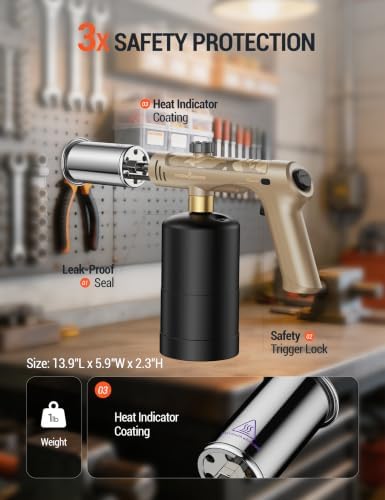 ThermoMaven Propane Torch Gun, One-Touch Max Fire Flame Thrower