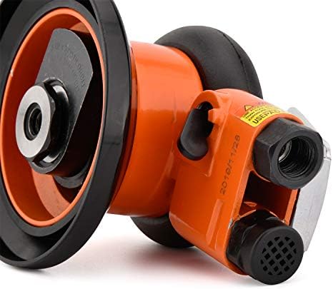 ZHONGAN 6" Pneumatic Air Random Orbital Sander for Wood Working, Heavy Duty Pneumatic Polishing Tool