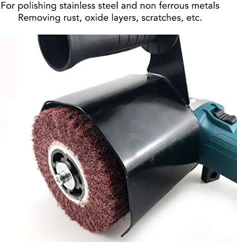 Burnishing Polishing Machine, Handheld Metal Burnishing Machine with Polishing Wheel, Electric Sander Polisher Angle Grinder Polishing Machine Accessories for Wood, Metal