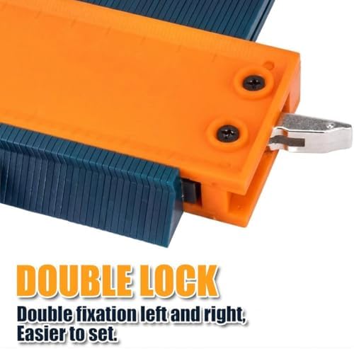 Saker Connection Profile Gauge-Adjustable Lock -Precisely Copy Irregular Shape Duplicator -Irregular Welding Woodworking Tracing - Must Have Tool for DIY Handyman, Construction