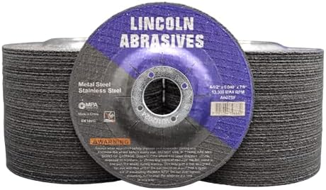 100 Pc Depressed Center 4-1/2" x .040" x 7/8" Cut-Off-Wheels Metal Cutting Discs