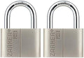 J45 keyed Alike Padlocks, Heavy Duty Stainless Steel Shackle Lock, 6 Keys, Waterproof and Rustproof Storage, Warehouses, Garage, Outdoors, 2-Pack