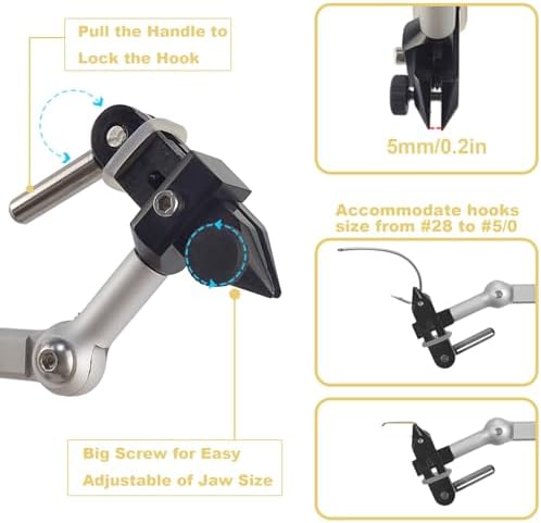Riverruns II Generation Rotary Fly Tying Vise 360 Degree Rotation Ultra Light Rotary Fly Vise