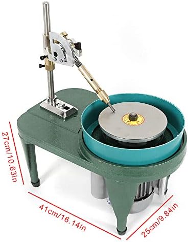 Gemstone Faceting Machine, 2800RPM Jewel Polisher Tool, 110V Rock Angle Grinding Cutting Machine With Faceted Manipulator for Carving, Drilling, Cleaning, Jade, Stone, Wood, Gold, Crafts