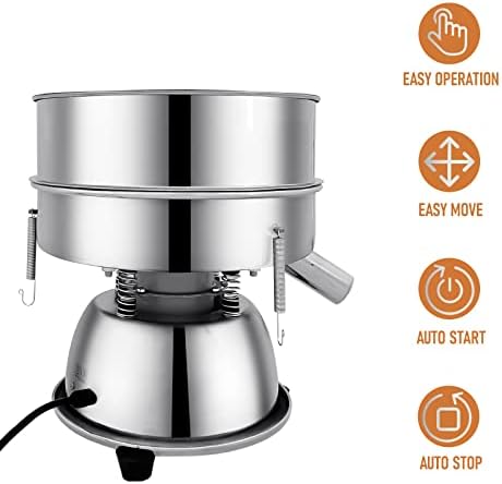 Sidasu Automatic Vibrating Sieve Shaker–10&60 Mesh Flour Sifter
