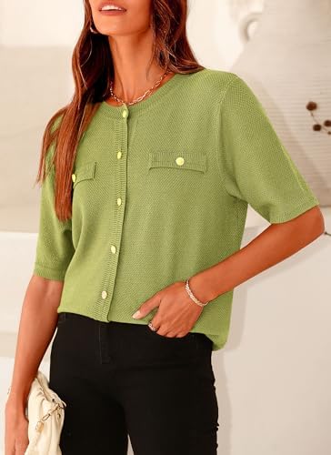 PRETTYGARDEN Women's Summer Casual Button Down Shirts