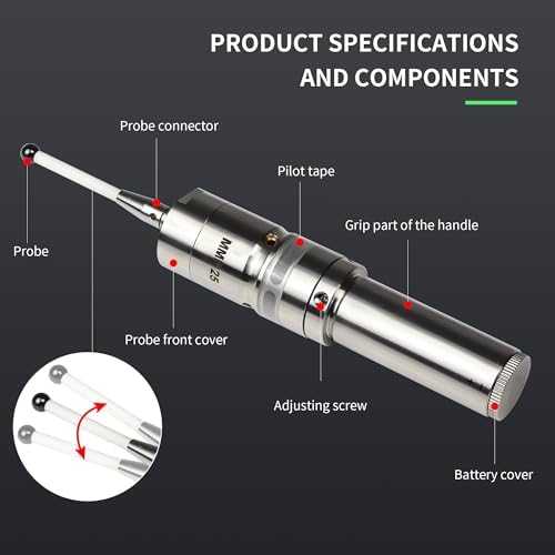 MMP25 3D Electronic Edge Finder 0.001mm Repeatability w/Ceramic Probe Tip
