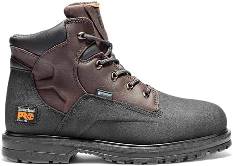 Timberland PRO mens Powerwelt 6" Steel Safety Toe Waterproof Industrial Work Boot