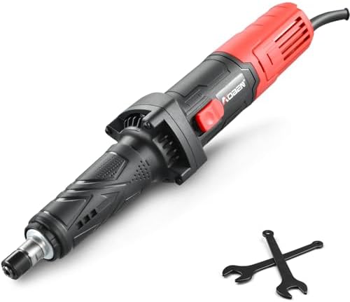 AOBEN Power Die Grinder Tool with 6 Speed Control Max 30000RPM, Electric Straight Grinder Tool with 1/4" Collet, Heavy-Duty for Metal Grinding, Polishing, Welding Repair