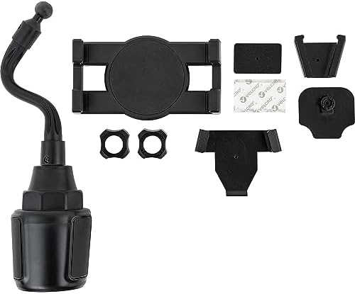 Buyers Products 1306890 SAM Universal Snow Plow Controller Cup Holder, Mount Included, Flexible Arm for Positioning, Cell Phone Holder Attachment, Expandable Cup Mounting