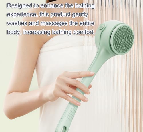 Dual Handle Electric Body Brush, Rechargeable Cordless Shower Scrubber