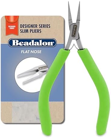 Beadalon Designer Series Slim Pliers - Flat Nose, Lime Green