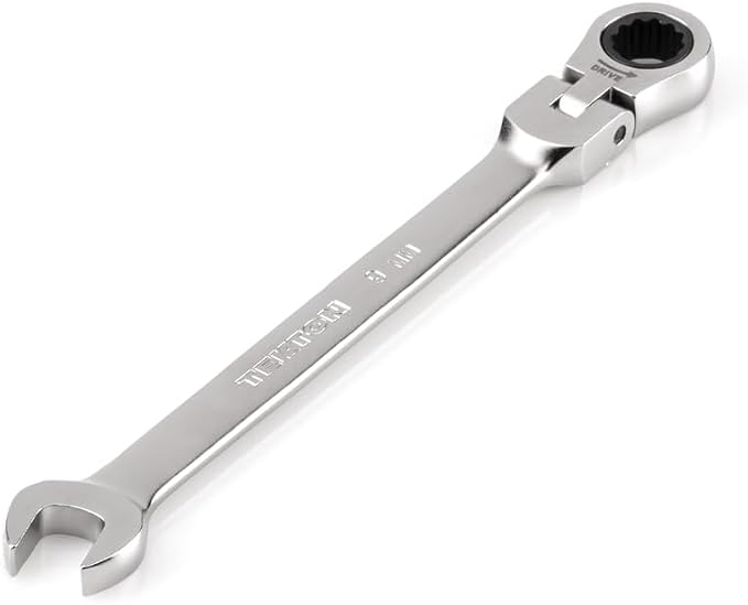 TEKTON 9 mm Flex Head Ratcheting Combination Wrench | WRC26409 | 12-Point