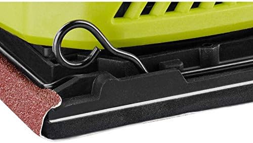 Ryobi P440 One+ 18V Lithium Ion 12,000 RPM 1/4 Sheet Palm Sander w/ Onboard Dust Bag and Included Sanding Pads (Battery Not Included, Power Tool Only)