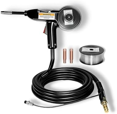 Weldpro 130A Aluminum Spool Gun, 15 FT MIG Welding Torch for Weldpro MIG210LCD Omni 210 MIG155GD, Welding Gun for Aluminum Welding