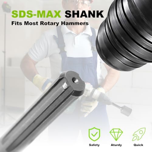 SDS Max Ground Rod Driver, 2-Inch, Fits Most SDS Max Rotary Hammers