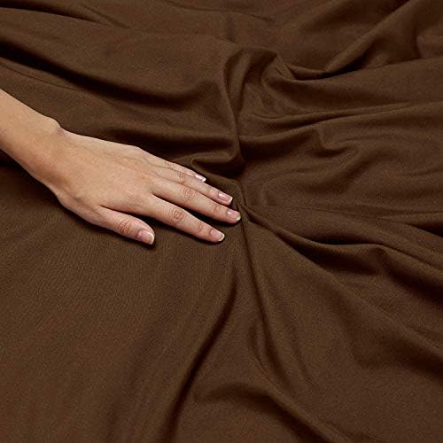 JS Sanders Affordable Microfiber 6 PC Bed Sheet Set - Full Size, Chocolate