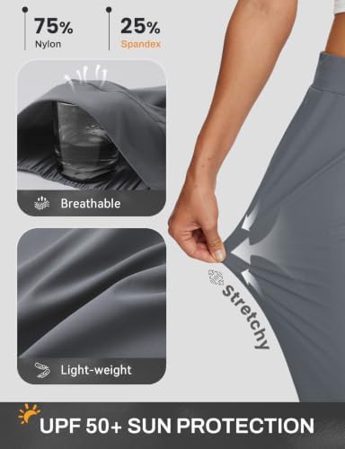 baleaf Womens Business Casual Pants Stretch Travel Pants On Airport with Zipper Pockets Dressy Slacks Golf Work Pull on