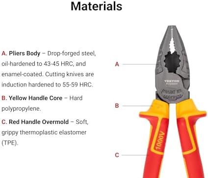 TEKTON Insulated Pliers Set, 3-Piece | PLR90002
