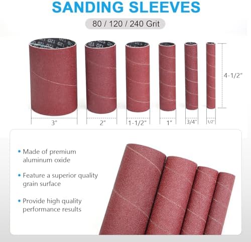 4-1/2’’ Drill Press Sanding Spindle Kit,Spindle Sander Drum Kit