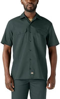 Dickies Men’s Short Sleeve Work Shirt – Durable Twill Button Down Shirts for Men, Lightweight Uniform for Daily Wear