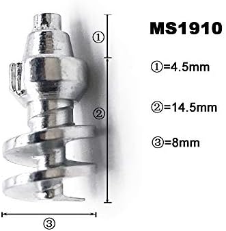 Screw in Tire Stud,Spikes for tire,Marrkey 100PCS Steel Body Carbide Tips [Security Anti-Skid] Wheel Tyre Snow Tire Spikes for Loaders Tractors Skid Steer Tires & Tracks MS1910(8 x 19mm)