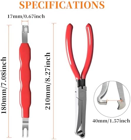 2Pcs Electrical Disconnect Pliers Set Electrical Connector Separator Tool