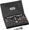 74-in-1 Magnetic Ratchet Screwdriver Set with S2 Steel Bits | T Handle Allen Wrench Set, Storage case, detachable design. Ideal for electronics, furniture, bicycle, watch, DIY.