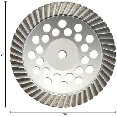 7" Grinding Wheels for Concrete, Granite, and Marble, #80/100 Grit