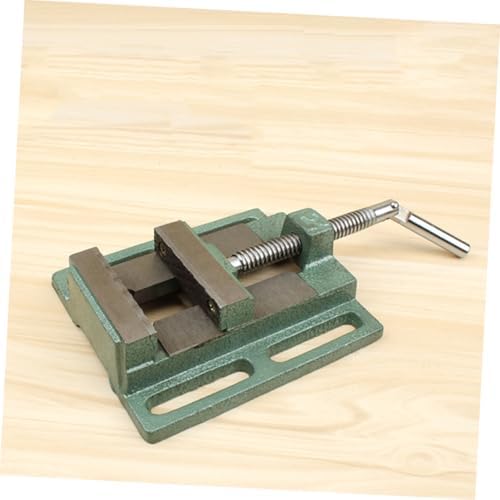 5 Inch Drill Press Vise Bench Clamp Cast Iron Table Vise Small Workholding Device for Woodworking and Milling