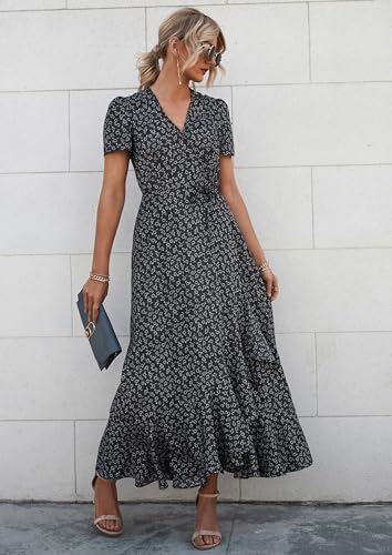 PRETTYGARDEN Women's Boho Floral Summer Maxi Dresses