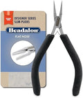 Beadalon Designer Series Slim Pliers - Flat Nose, Black
