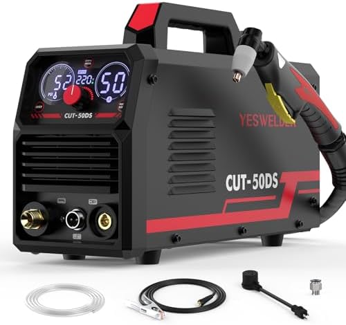 YESWELDER CUT-50DS 50A Plasma Cutter, 110/220V, 1/2 in Clean Cut, IGBT