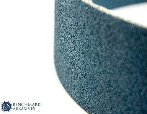Benchmark Abrasives 2 x 72 Inch Sanding Belts with Zirconia Grains Sand Paper for Metal Grinding, Sanding, Knife Polishing, Surface Blending - Belt Sander Paper Belt for Woodworking (6 Pack), 24 Grit
