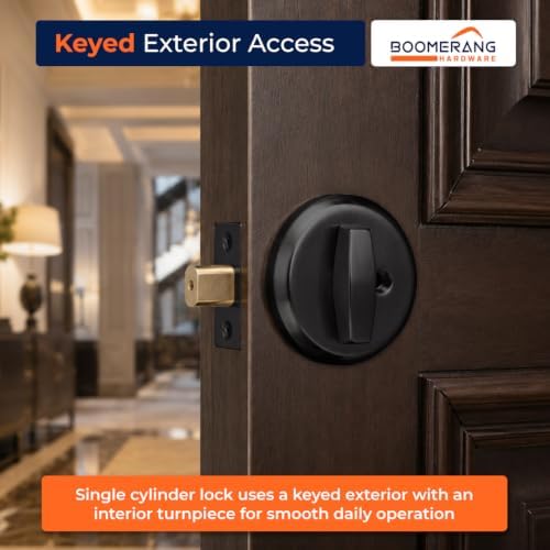 Boomerang DB7431 Heavy-Duty Designer Commercial Deadbolt Lock, 5-Pin