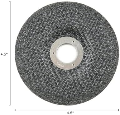 Mercer Industries 627060 Type 27 Grinding Wheel for Aluminum and Other Non-Ferrous Metals, 4-1/2" x 1/4" x 7/8", 25 Count (Pack of 4)