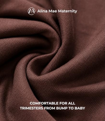 Maternity Pants Work Over The Belly with Pockets, Womens Pregnancy Dress Pants Office Clothes Trousers Stretch Summer