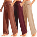 Showitty Wide Leg Pants for Women with Pockets, High Waist Yoga Lounge