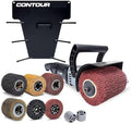Eastwood Contour SCT Surface Conditioning Tool, Metal Rack, & Drum Sanders Master Kit | 6 Speed 9 AMP 3700 RPM Motor Power Drum Sanders Rotary Tools | All-in-One Multiple Surface Sanding Machine Set