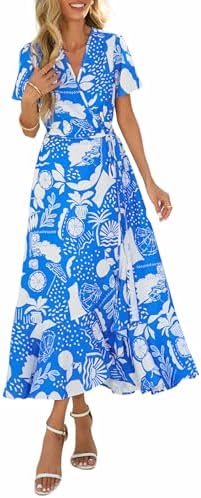 PRETTYGARDEN Women's Boho Floral Summer Maxi Dresses