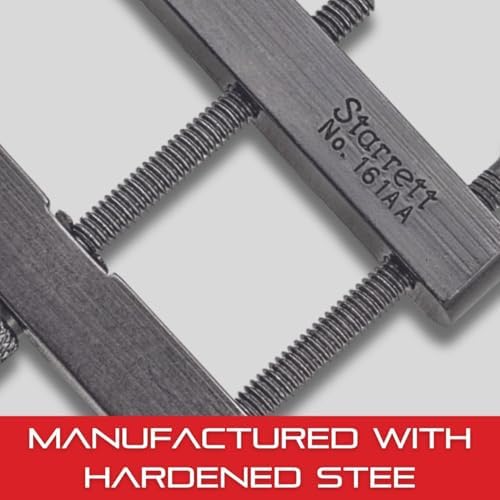 Starrett Toolmakers Parallel Clamp, 3/4" Capacity, 21/32" Throat Depth