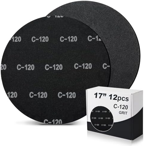 Lounsweer 12Pcs 17" Sanding Screen Disc Mesh Floor Sanding Screen, 120 Grit
