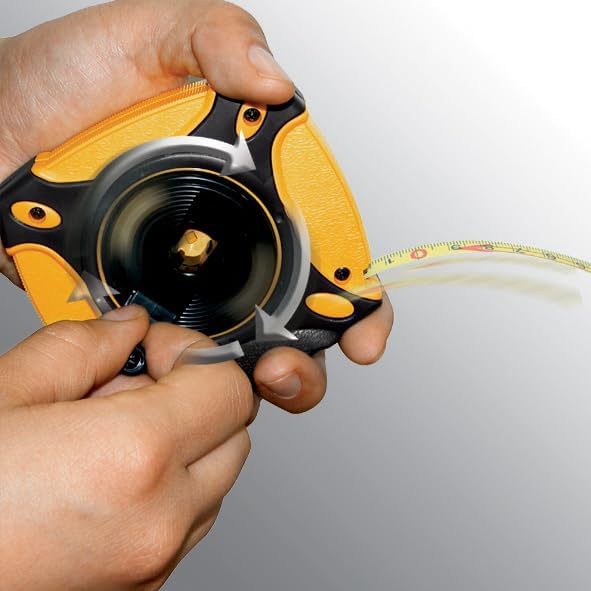 Komelon 9901 Gripper Closed Case Long Steel Tape Measure, 100-Feet